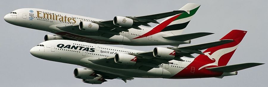 australie vliegtickets qantas emirates